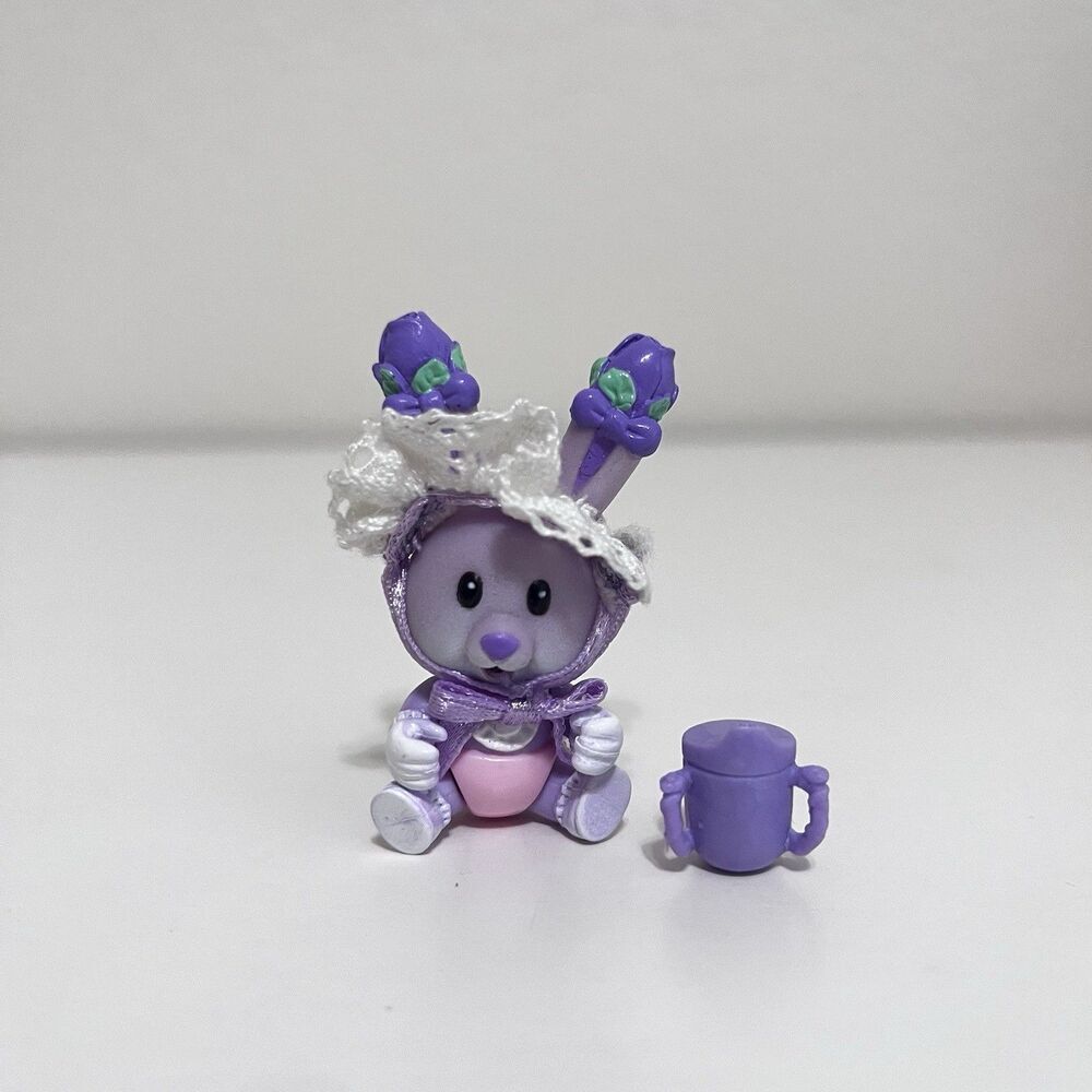 Vintage Tea Bunnies Tea Bunny Baby Hide'n Peek Tea Party Lilac Cuddles 90s Toys